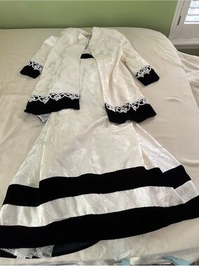 Vintage Jessica McClintock 2-Piece Formal Gown & Matching Coat Set
